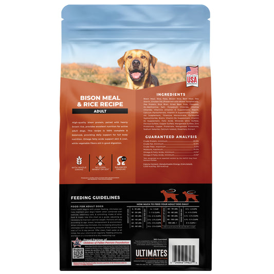Ultimates Bison Meal & Rice 5 lbs