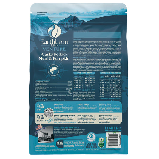 Earthborn Holistic Venture Alaska Pollock Meal & Pumpkin 4 lbs