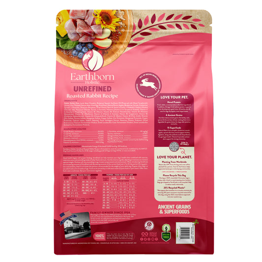 Earthborn Holistic Unrefined Roasted Rabbit Recipe 4 lbs
