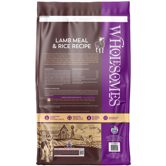 Wholesomes Lamb Meal & Rice 40 lbs