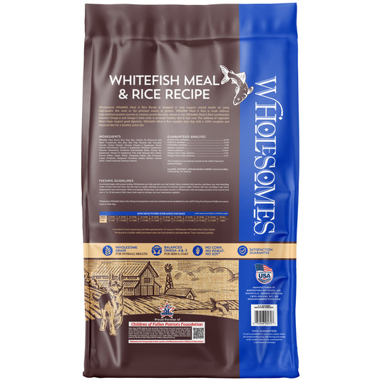 Wholesomes WhiteFish Meal & Brown Rice 40 lbs