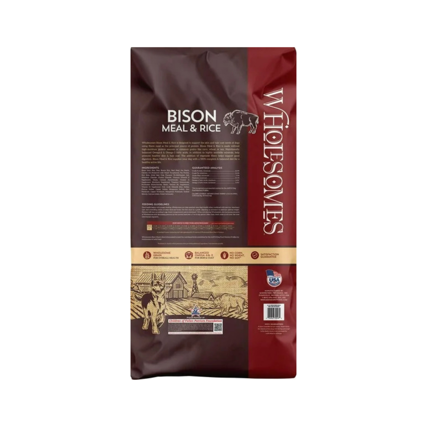 Bison Meal & Rice 28 Lbs