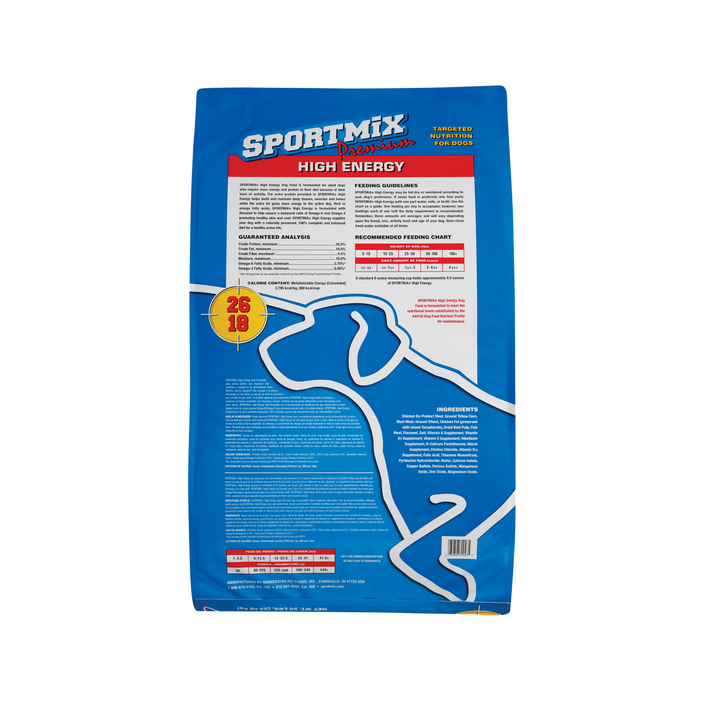 Sportmix High Protein Meat 50 Lbs