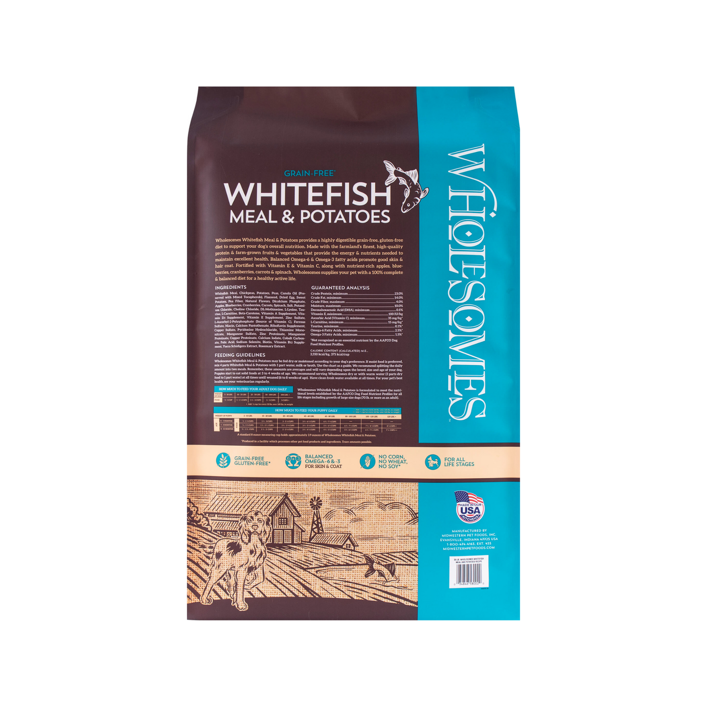 WhiteFish Meal & Potatoes Rice 35 Lbs