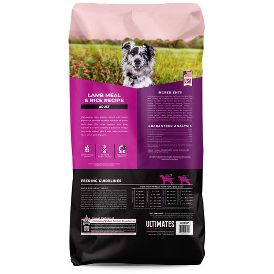 Ultimates Lamb Meal & Rice 28 lbs