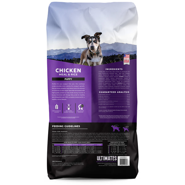 Ultimates Puppy Chicken Meal & Rice 28 lbs