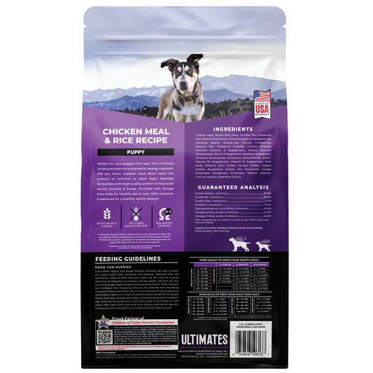 Ultimates Puppy Chicken Meal & Rice 5 lbs