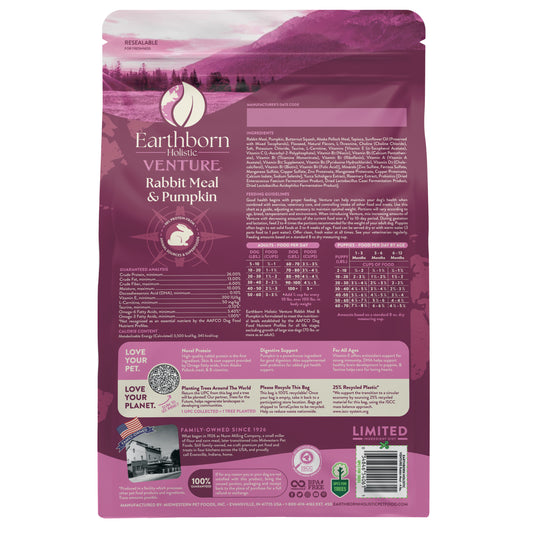 Earthborn Holistic Venture Rabbit Meal & Pumpkin 4 lbs