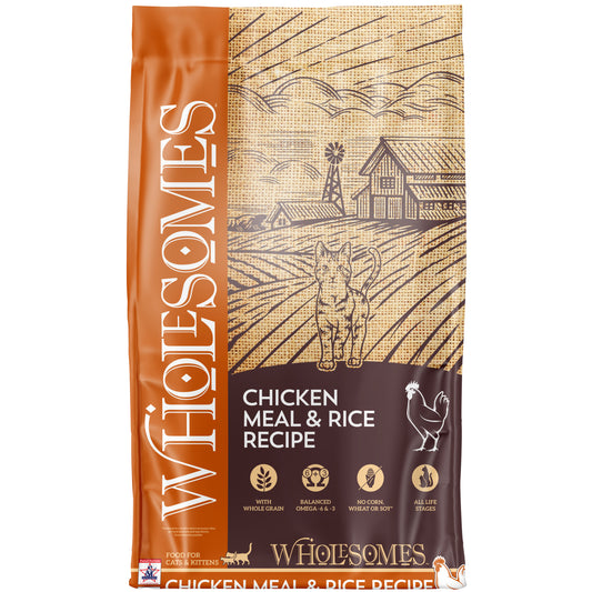 Wholesomes Cat Chicken Meal & Rice 15 lbs