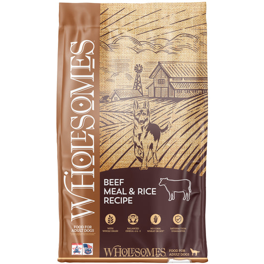 Wholesomes Beef Meal & Rice 40 lbs