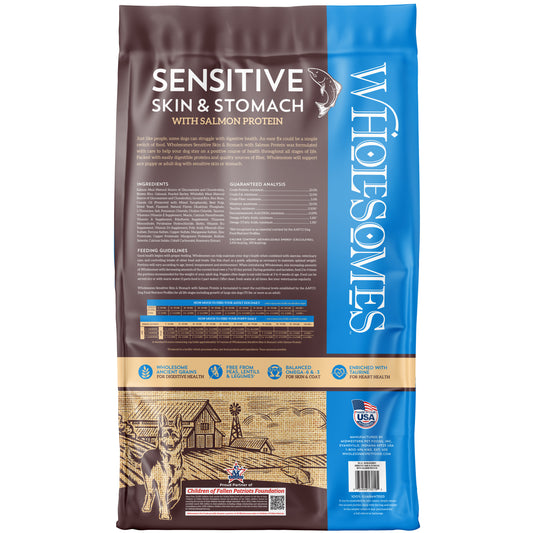Wholesomes Sensitive Skin with Salmon Protein 30 lbs