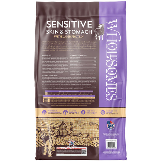 Wholesomes Sensitive Skin with Lamb Protein 30 lbs