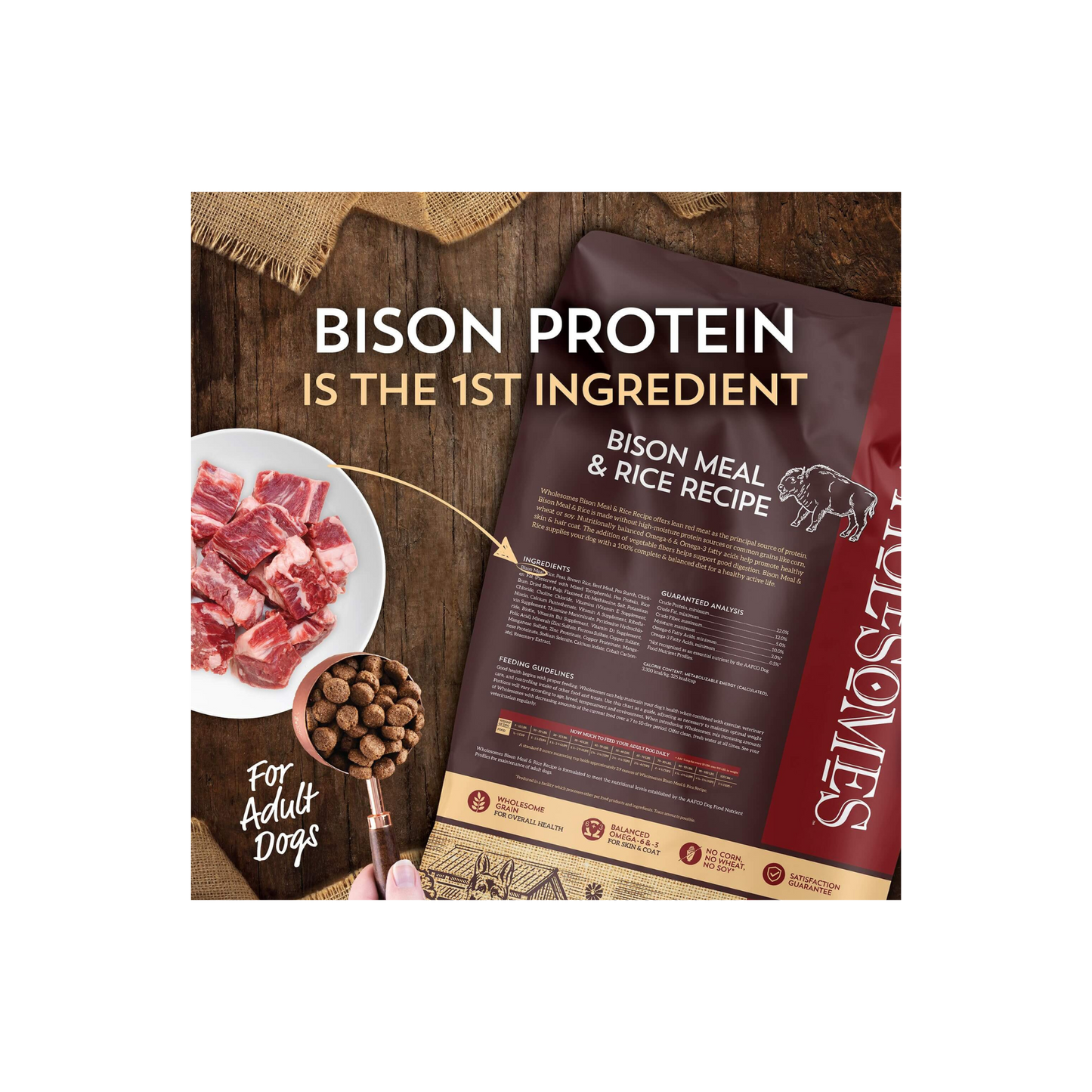 Bison Meal & Rice 28 Lbs