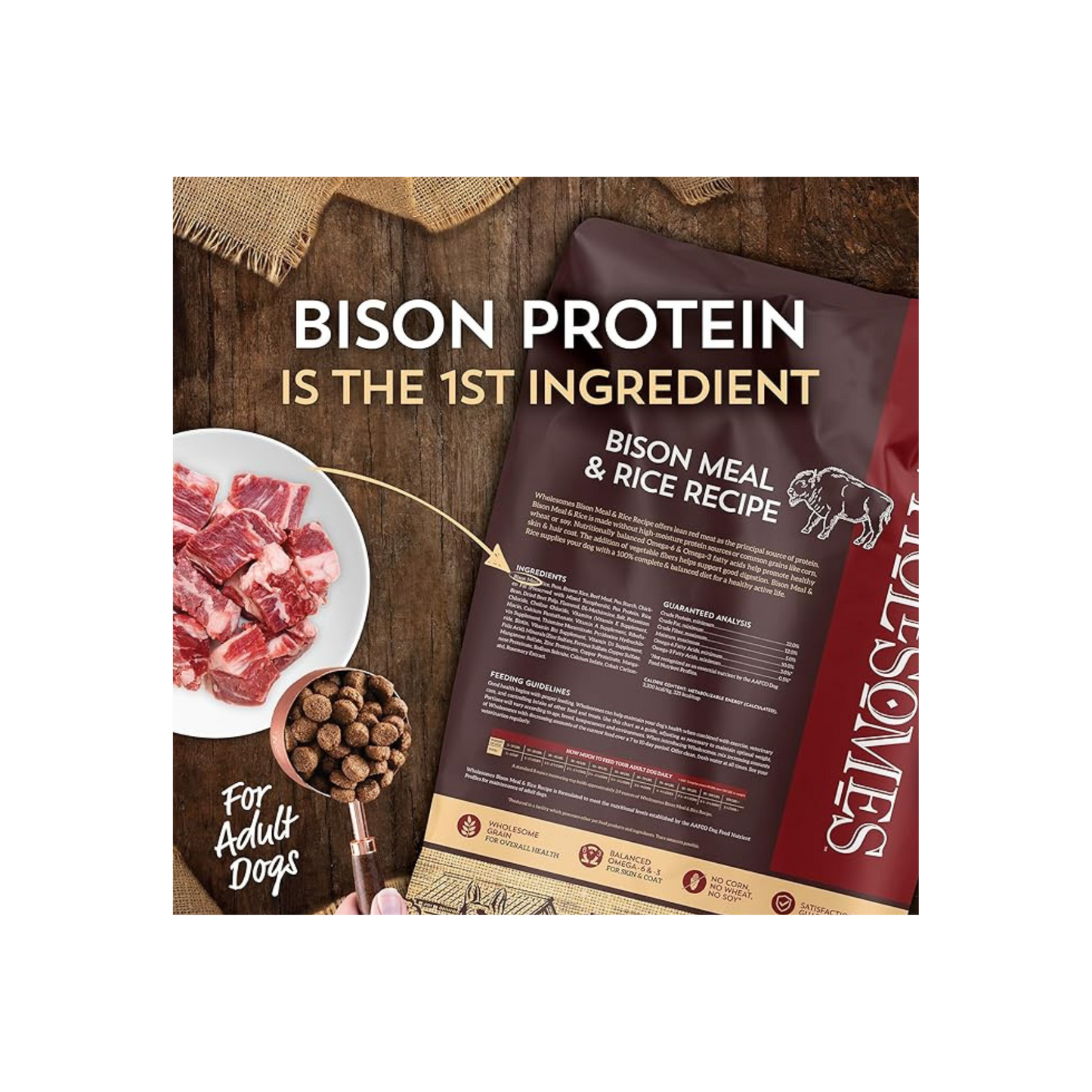 Bison Meal & Rice 35 Lbs
