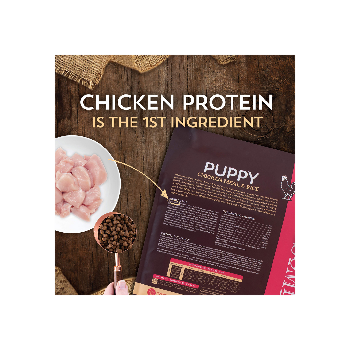 Puppy Chicken Meal & Rice 16.5 Lbs