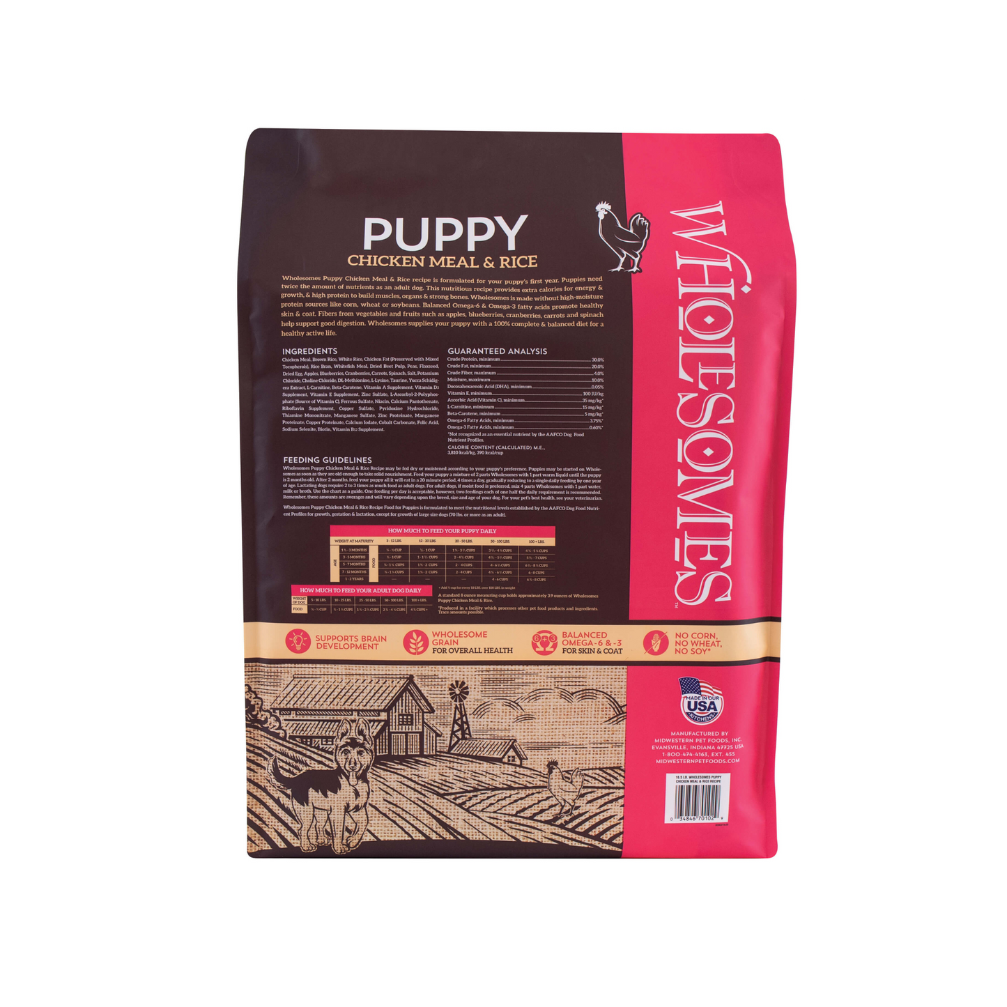 Puppy Chicken Meal & Rice 16.5 Lbs