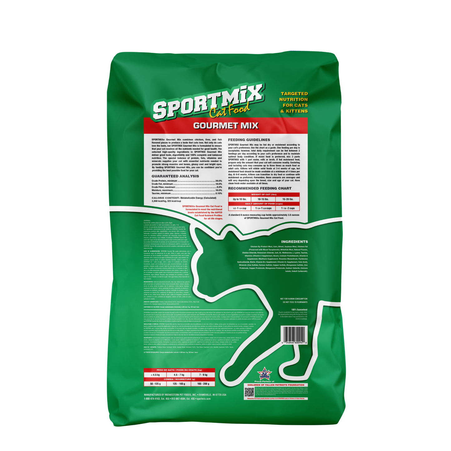 Sportmix Cat Food Gourmet Mix 15 Lbs