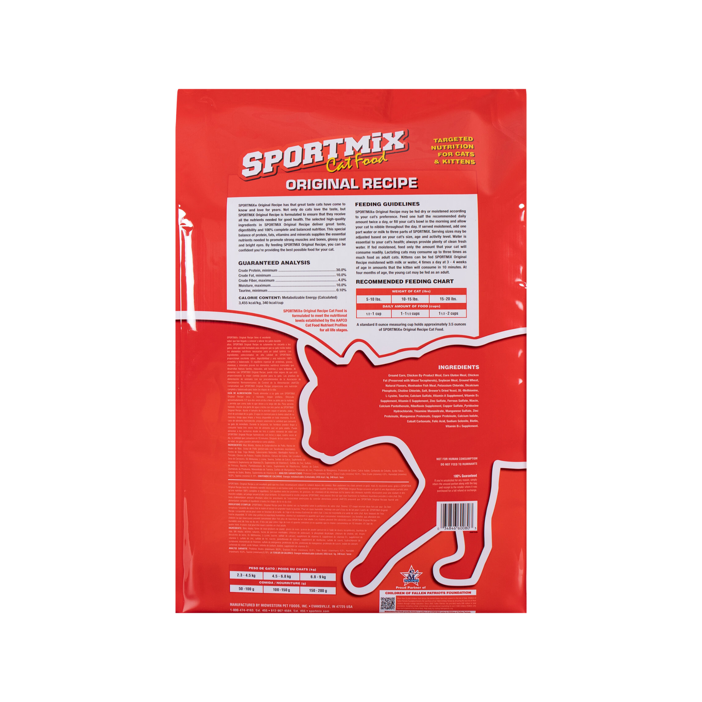Sportmix Cat Food Origina Recipe  15 Lbs